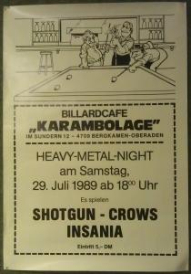 1989 Plakat Metal Night Lünen