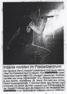 1999 Live-Review Stadtspiegel Kamen